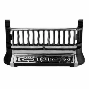 polished Cast Iron Replacement fireplace front bars - Picture 1 of 1