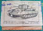 Original Set Of Valentine Tank Ww2 Dtd Technical Drawings (1942)