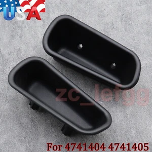 Pair Front Door Trim Panel Pull Cup Cover Fit For 94-01 Dodge Ram 1500 2500 3500 - Picture 1 of 12