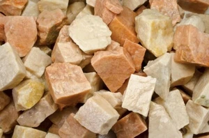 18 lbs Tan/Orange Moonstone Rough Stones - Natural Crystal Mineral Rock Tumbling - Picture 1 of 6
