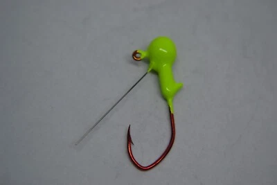 JASONS TACKLE 1/32 or 1/16 weedless jigheads #2 red mustad sickle 20 pack pick your color