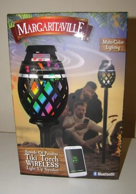 Altavoz Margaritaville Sounds of Paradise Antorcha Tiki Bluetooth Luz LED NUEVO EN CAJA Foto 1 de 3