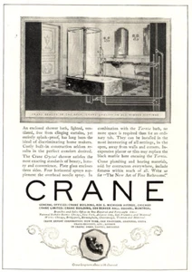 1924 Kran: Geschlossenes Duschbad Vintage Druckanzeige - Bild 1 von 1