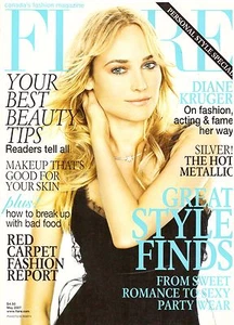 2007 Flare Fashion Magazine Canada Diane Kruger Beauty Makeup Red Carpet Looks - Picture 1 of 1