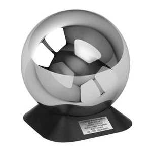 Outdoor-Edelstahlkugel für Erwachsene und schwarzer Sockel - Bild 1 von 5