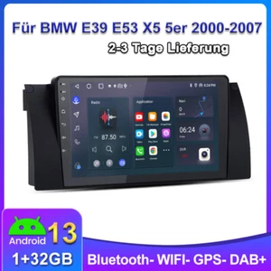 Für BMW E39 E53 X5 5er 1+32G Android 13 Autoradio GPS NAVI BT SWC RDS WIFI DAB+ - Bild 1 von 13