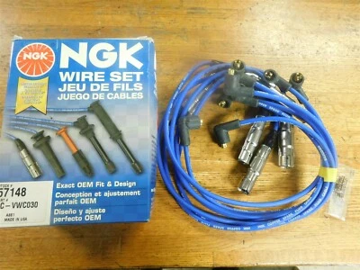 NEW SPARK PLUG WIRES SET FITS 1992 - 1997 VOLKSWAGEN VW JETTA GOLF PASSAT 2.8L  - Image 1 of 4