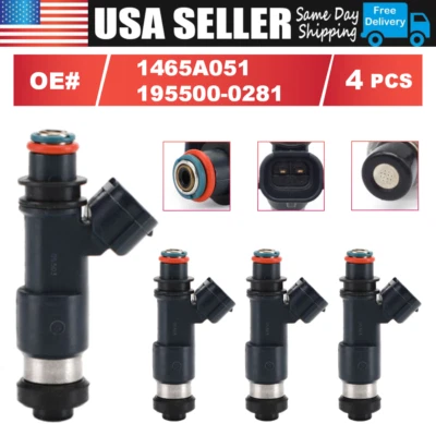 4X Inyector de combustible 1465A051 para Mitsubishi Eclipse 2006-2012 Galant 2004-2012 2,4 L Foto 1 de 4