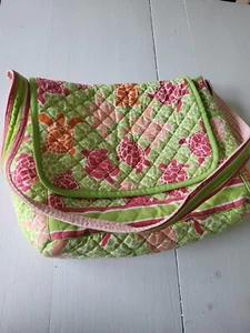 Pomegranate Quilted Large Quilted Diaper Turtle Print Diaper Bag - Picture 1 of 5