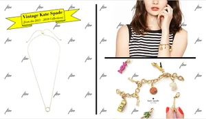 KATE SPADE CHARM NECKLACE HOW CHARMING PENDANT HIT THE TOWN NEW YORK MINUTE RARE - Picture 1 of 24