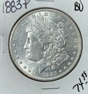 Dólar de plata Morgan 1883-P ~ BU ~BONITA MONEDA~ - Imagen 1 de 2