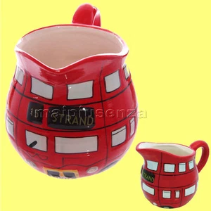 Lattiera London bus brocca autobus rosso in ceramica idea regalo souvenir Londra - Picture 1 of 1