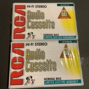 Blank Audio Cassettes (2) Total 60 Mins Each RCA Normal Bias - Bild 1 von 4