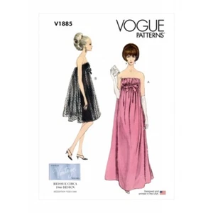 Robe vintage occasion spéciale Vogue Patterns V1885 manque - Photo 1 sur 2