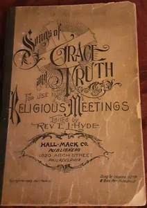 Songs Of Grace And Truth Vintage Religious Songbook 1899 - Picture 1 of 7
