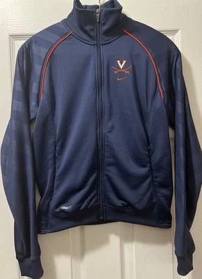 Chaqueta ligera Nike UVA Virginia Cavaliers juvenil mediana (8-10) cremallera completa usada en excelente estado Foto 1 de 4