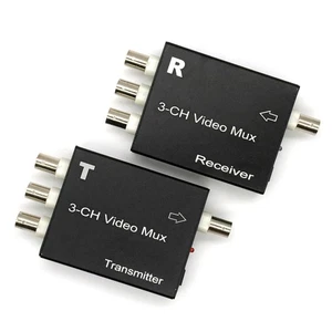 Plug and Play Analog Camera Receiver&Transmitter 3 Channel Video Multiplexer - Picture 1 of 16