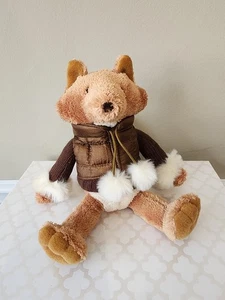 Bath & Body Works Peluche 10" Zorro Nogal Otoño Puffer Chaleco Peluche Regalo - Imagen 1 de 7