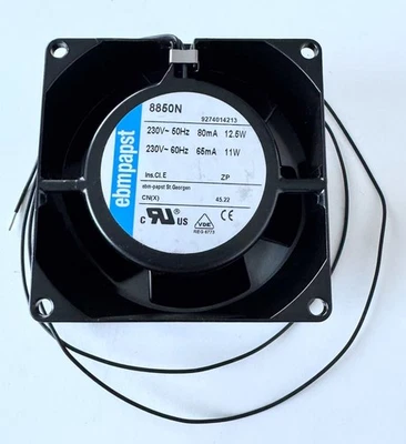 Ventilador embplast AC ventilador axial 8850N 80x80x38mm Foto 1 de 4