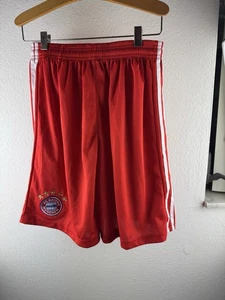 BAYERN MÜNCHEN HEIM FUSSBALL SOCCER SHORTS ROT GRÖSSE MEDIUM - Bild 1 von 5