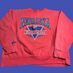 JanSport Hombres XL Nebraska Huskers Herbie Sudadera Roja NCAA Fútbol De Colección - Imagen 1 de 19