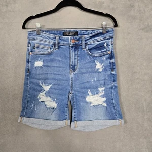Judy Blue Jeansshorts Damen Medium (30x6) Distressed Rollbündchen JB150024 - Bild 1 von 10