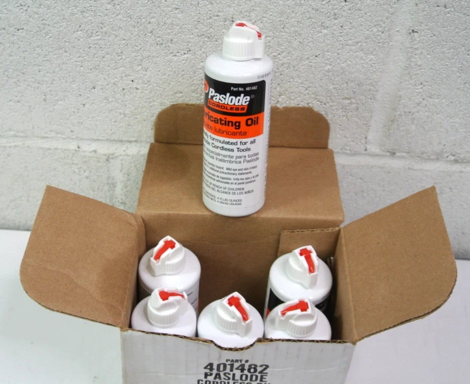Aceite lubricante inalámbrico Paslode 401482 único 4 oz. Estuche de 6 Foto 1 de 4