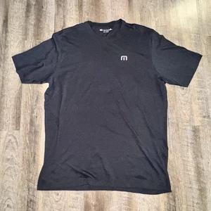 Camisa Travis Mathew Para Hombres 2XL Negra Manga Corta Golf Logo Algodón Pima - Imagen 1 de 5