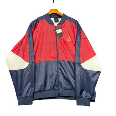 Jordan Legacy Flight FIBA Men's Blue Red Basketball Jacket Sz XXL NWT CJ9082-451 - Image 1 of 4