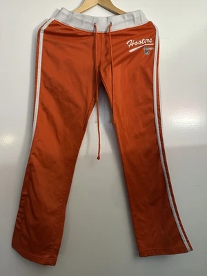 Pantalones de trabajo Hooters para mujer naranja blanco a rayas talla pequeña pantalones deportivos Foto 1 de 4