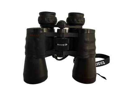 Tasco 2023BRZ 10x50mm Zip Wide Angle Black Adjustable Binoculars for Hunting - Image 1 of 4