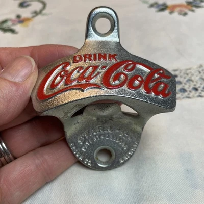 VTG COCA-COLA STATIONARY BOTTLE OPENER STARR "X" BROWN MFG Newport News, VA - Image 1 of 4