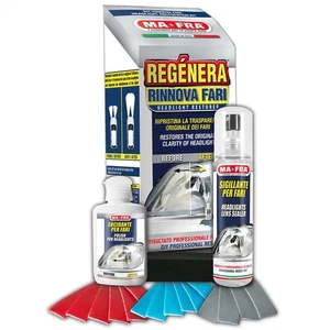 KIT REGENERA RINNOVA LUCIDA RIPRISTINA TRASPARENZA FARI AUTO MOTO MA-FRA - Foto 1 di 1