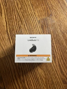 Sony LinkBuds Fit True Wireless Noise Canceling Earbuds | Black | New In Box - Picture 1 of 6