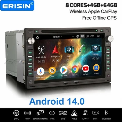 Android 14 Navi DAB+ Autoradio Für VW Jetta Polo Golf MK4 T4 T5 Bora Passat SEAT - Bild 1 von 4