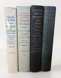 Harold Nicolson Diaries & Letters 1930-1962 Complete 3 Volume Set + 1980 Book - Foto 1 di 24