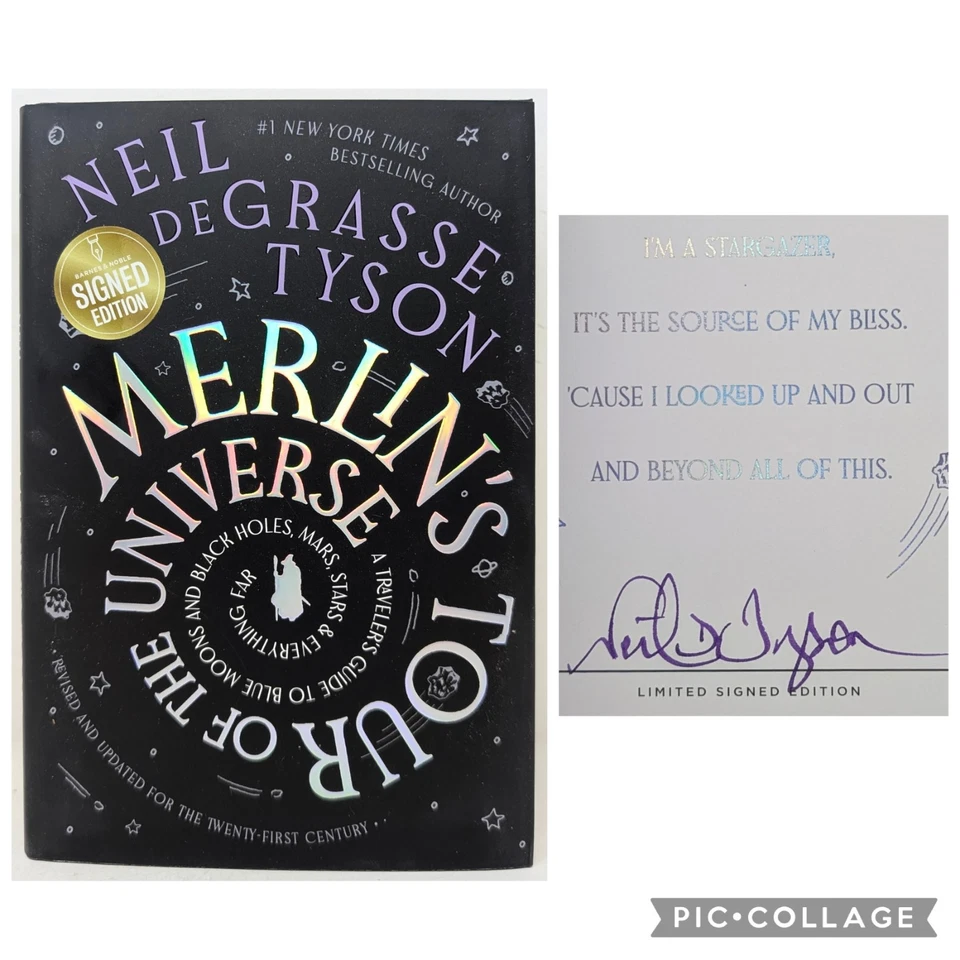 Neil deGrasse Tyson Signed Merlin's Tour of the Universe Autographed 1st Ed Book - Image 1 of 4