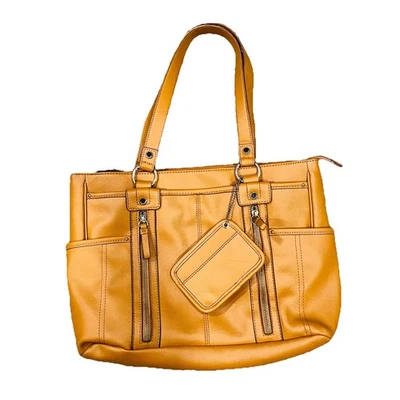 Tyler Rodan Large Purse Shoulder Bag Brown Zipper Multiple Pockets Coin Pouch - Image 1 of 4