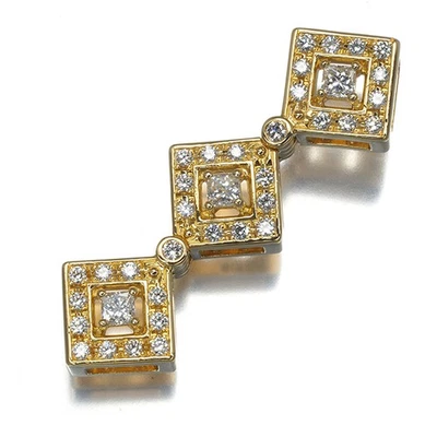 Auth TASAKI Pendant Diamond 0.53ct 2WAY 18K 750 Yellow Gold  - Image 1 of 4