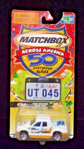 2001 Matchbox 50Th Birthday Featuring UTAH FORD EXPLORER SPORT TRAC - #UT-045 - Picture 1 of 3