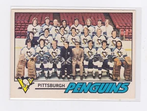 1977-78 O-Pee-Chee - Lista de verificación de los pingüinos de Pittsburgh - #84 - sin marcar - Sin precio base - Imagen 1 de 2