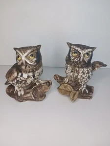 🦉Vintage PAAR HOMCO Porzellan Schneeeulen Figuren Home Interiors 1114 - Bild 1 von 7