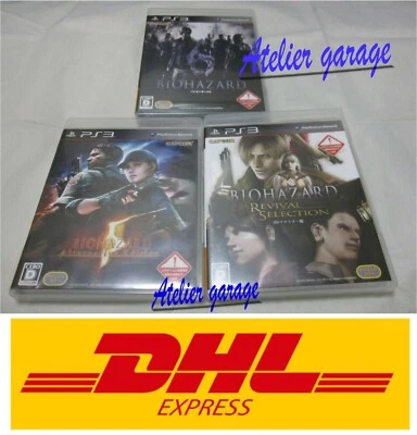 USED PS3 Biohazard 6+Alternative Edition 5+HD Revival Selection 3 Set Japan F/S - Image 1 of 4