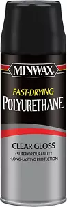 Minwax Fast Drying Polyurethane Spray, Protective Wood Finish, Clear/Warm Gloss, - Picture 1 of 12