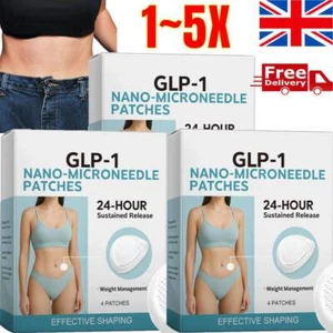 1~5er Pack GLP-1 Nano Body Shaping Mikronadelpflaster Abnehmen Mikronadelpflaster - Bild 1 von 19