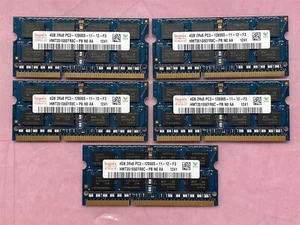 SK HYNIX 20GB(5x4GB) 2Rx8 PC3-12800S DDR3-1600 LAPTOP MEMORY HMT351S6EFR8C-PB - Picture 1 of 3