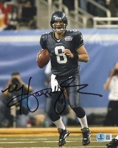 Matt Hasselbeck Autographed Signed SEATTLE SEAHAWKS 8x10 Photo Beckett BAS - Picture 1 of 2