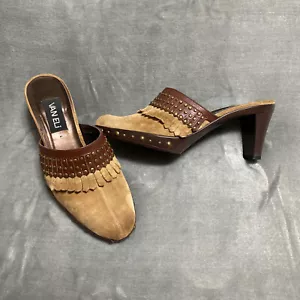 Vaneli "Deeann - CUOIO" Wildleder Leder Pantolette Damenschuhe Größe: US 8,5 M - Bild 1 von 8
