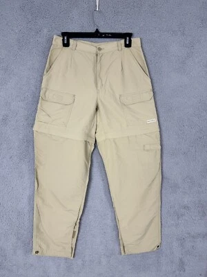 Royal Robbins Ropa de Viaje al Aire Libre Pantalones Carga Mujer 8 Caqui Pierna Desmontable Foto 1 de 4