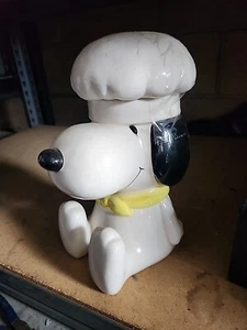 Vintage Rare 1958 Snoopy Cookie Jar Chef Cook 11" United Feature Syndicate Japan - Picture 1 of 4
